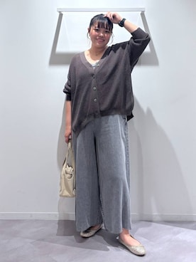 「アイテム（サロペット/オーバーオール）」を使った、めいめいさん（レディース・160cm）の秋コーディネート