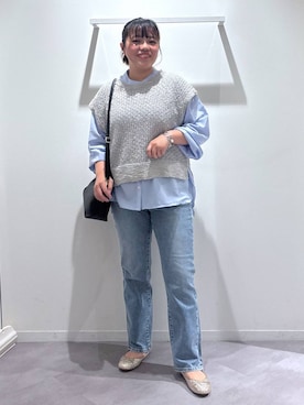 「アイテム（バレエシューズ）」を使った、めいめいさん（レディース・160cm・20代）の夏コーディネート