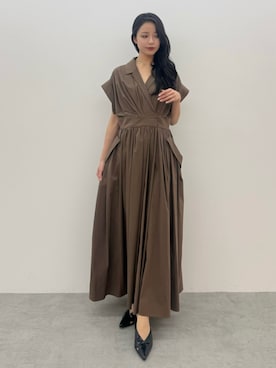 「ELENDEEK（エレンディーク）のアイテム」を使った、ERIKAさん（レディース・161cm）の春コーディネート