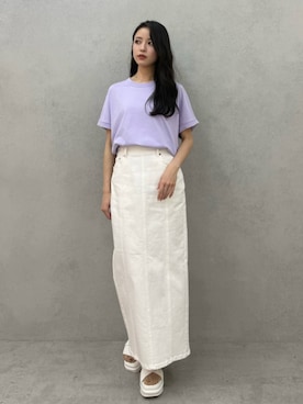 「ELENDEEK（エレンディーク）のアイテム」を使った、ERIKAさん（レディース・161cm）の春コーディネート