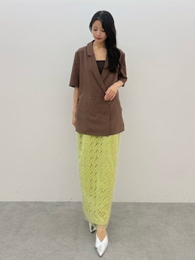 「ELENDEEK（エレンディーク）のアイテム」を使った、ERIKAさん（レディース・161cm）の春コーディネート