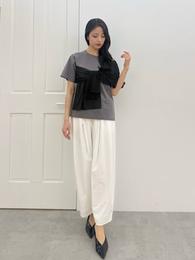 「ELENDEEK（エレンディーク）のアイテム」を使った、ERIKAさん（レディース・161cm）の春コーディネート