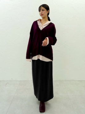 ERIKAさん（レディース・161cm）の秋コーディネート