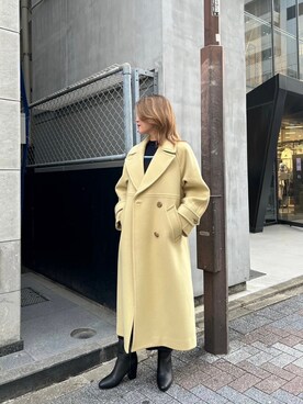 「ママファッション」｜「アイテム（チェスターコート）」を使った、さきさん（レディース・158cm）の秋コーディネート