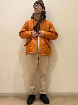 「TAION（タイオン）のアイテム（ブルゾン）」を使った、奥原さん（メンズ・177cm）の冬コーディネート