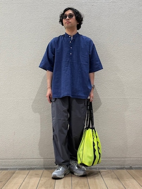 「WEEKEND(ER)（ウィークエンダー）のアイテム」を使った、奥原さん（メンズ・177cm）の夏コーディネート