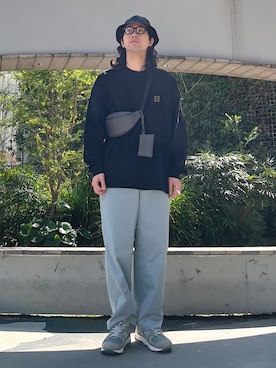 奥原さん（メンズ・177cm）の春コーディネート