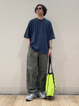 「WEEKEND(ER)（ウィークエンダー）のアイテム」を使った、奥原さん（メンズ・177cm）の夏コーディネート