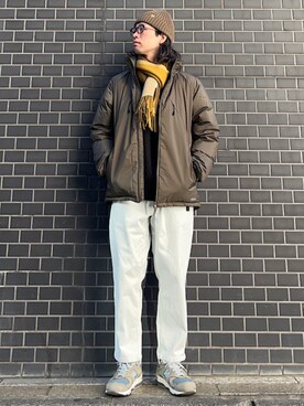 「SHIPS any（シップス エニィ）のアイテム（帽子）」を使った、奥原さん（メンズ・177cm）の冬コーディネート