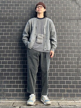 「SHIPS any（シップス エニィ）のアイテム（帽子）」を使った、奥原さん（メンズ・177cm）の秋コーディネート