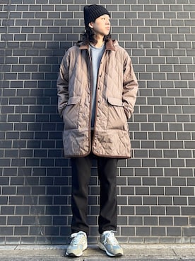 「SHIPS any（シップス エニィ）のアイテム（帽子）」を使った、奥原さん（メンズ・177cm）の冬コーディネート