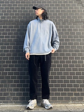 「SHIPS any（シップス エニィ）のアイテム（帽子）」を使った、奥原さん（メンズ・177cm）の冬コーディネート