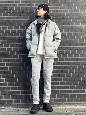 「SHIPS any（シップス エニィ）のアイテム（帽子）」を使った、奥原さん（メンズ・177cm）の冬コーディネート