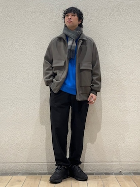 「SHIPS any（シップス エニィ）のアイテム（ジャケット/アウター）」を使った、奥原さん（メンズ・177cm）の冬コーディネート