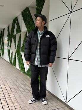 「アイテム（ダウンジャケット/コート）」を使った、takushutoさん（メンズ・173cm・30代）の秋コーディネート