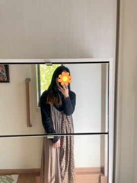 「costazurのアイテム（トップス、ブラック系）」を使った、hinaaaaaさん（レディース・151cm）の冬コーディネート