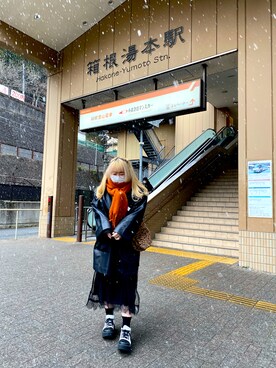 「merry jenny（メリージェニー）のアイテム（ジャケット/アウター）」を使った、Yuyu さん（レディース・160cm）の冬コーディネート