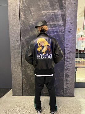 「いいね返し」｜「アイテム（ジャケット/アウター）」を使った、アオさん（メンズ・176cm）の冬コーディネート