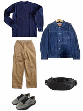 「TCB jeans（ティーシービージーンズ）のアイテム（ジャケット/アウター）」を使った、tomoaki9999さん（メンズ・174cm）の夏コーディネート