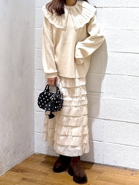 「アイテム（ボストンバッグ）」を使った、hm4150さん（レディース・167cm・30代）の秋コーディネート