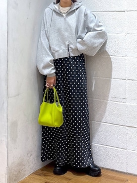 「アイテム（パーカー）」を使った、hm4150さん（レディース・167cm）の秋コーディネート