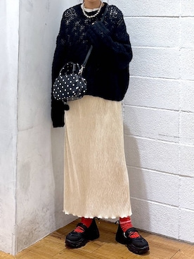 「アイテム（ニット/セーター）」を使った、hm4150さん（レディース・167cm・30代）の秋コーディネート