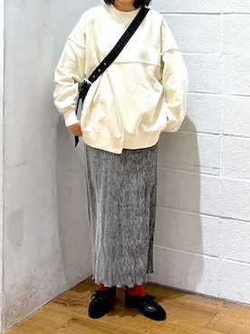 「アイテム（スウェット）」を使った、hm4150さん（レディース・167cm・30代）の冬コーディネート