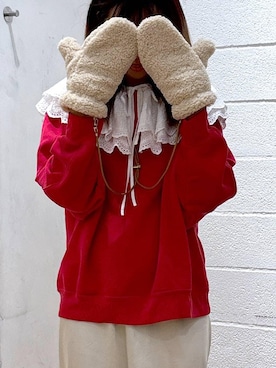 「アイテム（手袋）」を使った、hm4150さん（レディース・167cm）の秋コーディネート