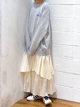 「アイテム（スウェット）」を使った、hm4150さん（レディース・167cm・30代）の夏コーディネート