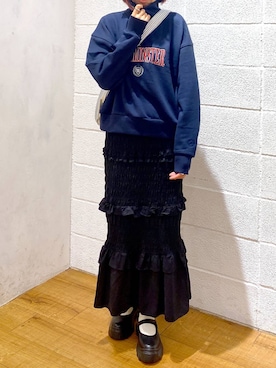 「アイテム（スウェット）」を使った、hm4150さん（レディース・167cm・30代）の秋コーディネート