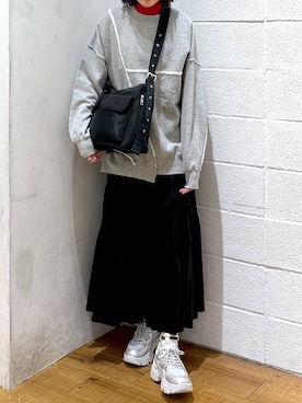 「アイテム（スウェット）」を使った、hm4150さん（レディース・167cm・30代）の冬コーディネート