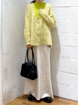 「アイテム（ボストンバッグ）」を使った、hm4150さん（レディース・167cm・30代）の冬コーディネート