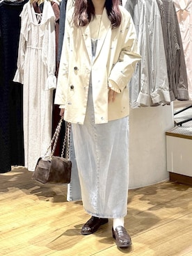 「LOWRYS FARM（ローリーズファーム）のチェーンハンドルＢＡＧ 607917（ショルダーバッグ、ブラウン系）」を使った、hm4150さん（レディース）の冬コーディネート