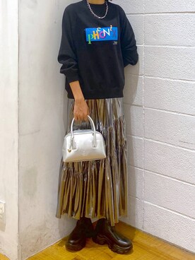 「アイテム（スウェット）」を使った、hm4150さん（レディース・167cm・30代）の秋コーディネート