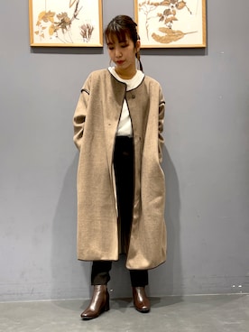 「AMERICAN HOLIC（アメリカンホリック）のアイテム（その他アウター）」を使った、YUKIさん（レディース・162cm）の秋コーディネート