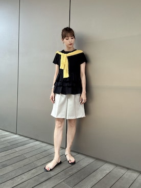 「NATURAL BEAUTY BASIC（ナチュラルビューティーベーシック）のアイテム」を使った、Aya.さん（レディース・162cm）の夏コーディネート