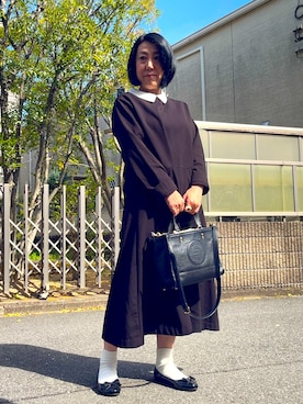 「COACH（コーチ）のアイテム（バッグ）」を使った、イトシノエリーさん（レディース・158cm）の春コーディネート