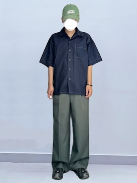 「ASICS（アシックス）のGEL-TERRAIN　1203A342.001（スニーカー、ブラック系）」を使った、RURURUKIAさん（レディース・165cm）の夏コーディネート