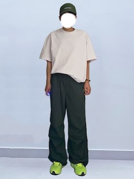「NBCTのアイテム（Tシャツ/カットソー、ピンク系）」を使った、RURURUKIAさん（レディース・165cm）の夏コーディネート