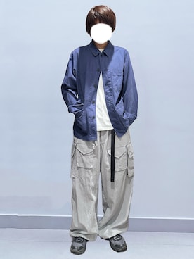 「アイテム（カバーオール）」を使った、RURURUKIAさん（レディース・165cm）の秋コーディネート