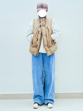 「FOG ESSENTIALS（エフオージーエッセンシャルズ）のアイテム（スウェット）」を使った、RURURUKIAさん（レディース・165cm）の秋コーディネート