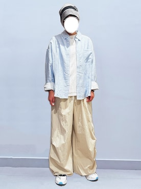 「淡色カジュアル」｜RURURUKIAさん（レディース・165cm）の秋コーディネート