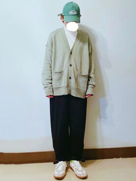「オーバーサイズ」｜「アイテム（アンサンブル）」を使った、RURURUKIAさん（レディース・165cm）の冬コーディネート