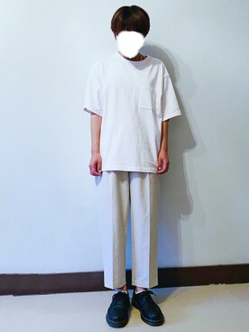 「oversize」｜「アイテム（その他シューズ）」を使った、RURURUKIAさん（レディース・165cm）の夏コーディネート