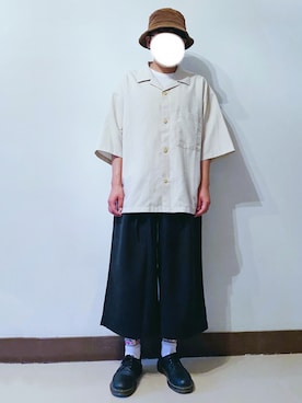 「BASQUE magenta（バスクマゼンタ）のアイテム（パンツ）」を使った、RURURUKIAさん（レディース・165cm）の夏コーディネート