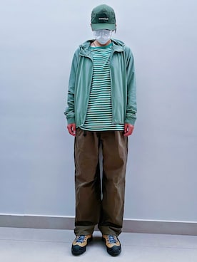 RURURUKIAさんの「ポケッタブルUVカットパーカ」を使ったコーディネート