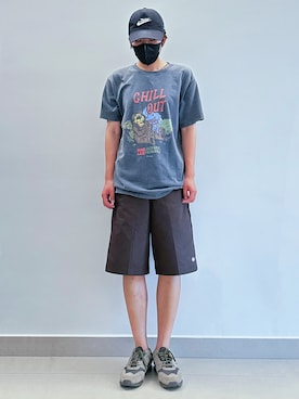 「PEACEMINUSONE（ピースマイナスワン）のアイテム」を使った、RURURUKIAさん（レディース・165cm）の夏コーディネート