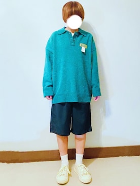 「Tretorn（トレトン）のアイテム」を使った、RURURUKIAさん（レディース・165cm）の秋コーディネート