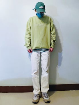 「みどり」｜「アイテム（ジャケット/アウター）」を使った、RURURUKIAさん（レディース・165cm）の春コーディネート
