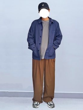 「アイテム（カバーオール）」を使った、RURURUKIAさん（レディース・165cm）の秋コーディネート